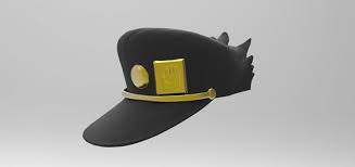 Jojo Jotaro Kujo Cosplay Hat 3d Print Model In 2020 Print Models Model 3d Printing