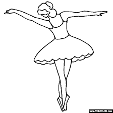Tip Toe Ballerina Coloring Page Ballet Coloring Ballerina Coloring Pages Dance Coloring Pages Coloring Pages