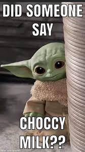 Pin By Milkyway Nounours On Baby Grogu Yoda Funny Yoda Meme Cute Disney Wallpaper