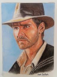 Just finished this pencil portrait of one of my favourite 80s movies  Indiana Jones 🖤 loved drawing it!!