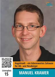 Auf Listenplatz 15 der FREIEN WÄHLER Hagelstadt kandidiert der frisch  gebackene Ehemann Manuel Kramer. Er engagiert sich ehrenamtlich bei der  Freiwilligen Feuerwehr Hagelstadt als Gerätewart. Weitere Infos zu Manuel  findet Ihr auf