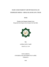 Mereka memiliki keistimewaan lebih dari orang yang melaksanakan fardhu 'ain. Amar Ma Ruf Nahi Mungkar Approach According To Al Jilani In Kitab Al Ghunyah Against Integrity Problem