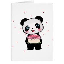 Oso De Panda Rosado Del Cumpleanos Con El Tarjeta De Felicitacion Fiesta De Panda Cumpleanos Rosa Torta De Oso Panda