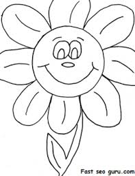 Download and print free smiley faces coloring pages. Print Out Happy Face Daisy Flowers Coloring Pages Free Kids Coloring Pages Printable