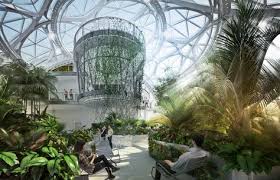 Neue Amazon Zentrale Arbeiten Im Gewachshaus Baumhaus Gewachshaus Gewachs
