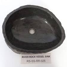 rustotica river rock sink stone