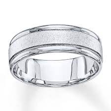 Wedding Band 10k White Gold 7mm Kay In 2020 Mens Gold Wedding Band White Gold Wedding Bands Wedding Bands