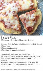 Biscuit Pizza Lean Protein Meals Medifast Recipes Greens Recipe