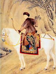 Steel Cotton Emperor Qianlong Out Hunting Chinese Art Chinese Artwork Art