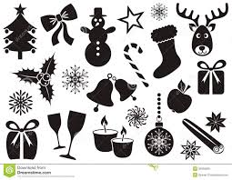 Christmas Vector Silhouette Silhouette Christmas Ornaments Silhouette Christmas Ornaments Image