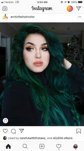 With Natural Roots Dark Green Hair Hair Styles Blonde Hair Green Eyes