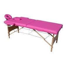 Cushioned Adjustable 2 Section Folding Portable Massage Table 82 Inches Pink Walmart Com Massage Table Cushioned Aleko