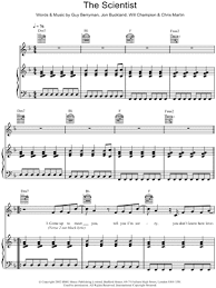 Download or order the scientist sheet music from the band coldplay arranged for piano, guitar, flute and more. Coldplay The Scientist Sheet Music In D Minor Transposable Download Print Sku Mn0042976