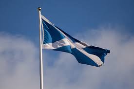 Andrzeja (zwana saltire) i lion rampant. Flaga Szkocja Radiomaryja Pl