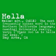 Im Hella Weak They Have A Definition For Hella California Love Words Hella