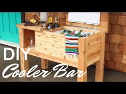 Complete your outdoor decor with a beautiful, custom made barbecue island or outdoor kitchen. Free Plans To Build A Portable Deck Cooler Bar And Stand Youtube