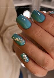 For once, the nails on my right hand don't look like crud compared to my left one. Most Beautiful Nail Designs You Will Love To Wear In 2021 Teal Nail Design With Gold Foil