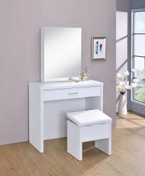 Diy vanity stool reupholstery stripes and whimsy. 300290 Latitude Run Nydia 3 Piece Glossy White Finish Wood Make Up Vanity Set With Storage