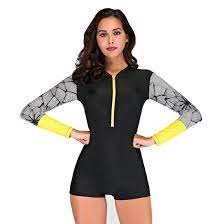 Women Long Sleeve Short Leg One Pice Swimsuit Bathing Suit China One Piece Swimsuit And Sexy Swimsuit Price Made In China Com
