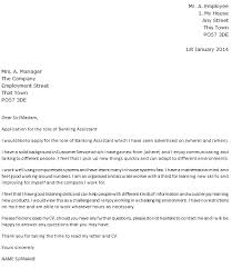 Banking Assistant Cover Letter Example Icover Org Uk