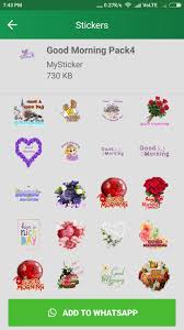 This app offers you a series of emoticon for your chat. Good Morning Stickers For Whatsapp For Android Apk Download