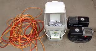 Unplug either end of the extension cord so there is no power going to the trimmer. Use Caution With Your Air Compressor Extension Cord Understanding Air Compressors