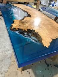 Table Basse Epoxy Table Riviere Table Ocean Table Fait A La Etsy Wood Resin Table Epoxy Wood Table Diy Resin Table