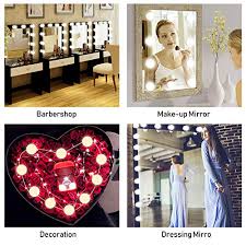 Free shipping on all orders over $35. Waneway Vanity Lights For Mirror Diy Hollywood Lighted Makeup Vanity Mirror Dimmable Lights Stick On Led Mirror Light Kit For Vanity Set Plug In Makeup Light For Bathroom Wall Mirror 14 Bulb