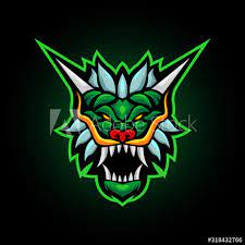 Green Dragon Screaming Head Mascot Logo Design Buy This Stock Vector And Explore Similar Vectors At Adobe Sto Logo Design Set Logo Illustration Abstract Logo