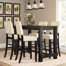 Nathanael 4 Person Counter Height Dining Set Counter Height Dining Room Tables Counter Height Dining Table Pub Table Sets