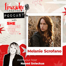 This week's episode is with none other than @melanie.scrofano.officiel !  Melanie sits down with Naomi for a candid chat about their careers, the  value of community, and trusting their instincts. Melanie talks