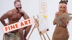 Doja Cat Paints a Nude Model for Cosmo! 😅| Fine Art | Cosmopolitan -  YouTube