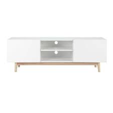 Mesa De Comedor De Madera Y Metal Blanca An 150 Cm In 2020 Tv Mobel Nordisches Design Und Lowboard