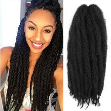 For long or short, thick or thin, braided or loose hair, are easily achievable at a moderately affordable. Amazon Com 6packs Marley Hair For Twists 18 Inch Long Afro Kinky Marley Braid Hair Kanekalon Synthetic Fiber Marley Braiding Hair Extensions 18inch 1 Beauty