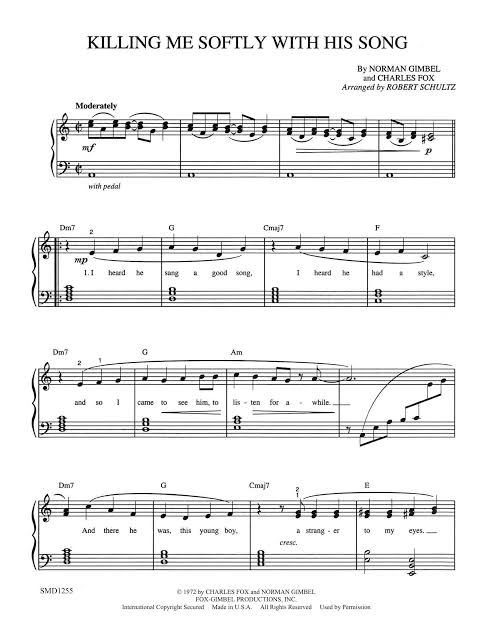 Killing Me Softly With His Song | Schultz Music Publications