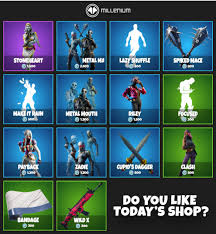 !s history dd.mm.yy shows the shop of one of the past 30. What Is In The Fortnite Item Shop At Present Metal Mouth Zadie Debut On February 6 Esports Easy