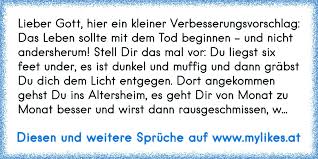 Lieber Gott Hier Ein Kleiner Verbesserungsvorschlag Das Leben