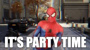 Grab your dancing shoes, comb your hair and consider wearing a helmet. Popular Gif Geek Toys Spiderman Party Party Time