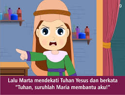 Komik Alkitab Anak: MARIA DAN MARTA || Komik Alkitab Anak || seri cerita  perjanjian baru sekolah minggu gereja kristen natal paskah