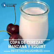 Hacé tu pedido y pagalo online. Fundacion Alco Copa De Cerezas Manzana Y Yogurt 4 Porciones Ingredientes 200 G De Cerezas 2 Cdas De Mermelada Light Sabor Cereza 2 Manzanas Vaso De Bebida Light Sabor Lima