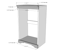 Drill a couple holes in the sides of can to prevent the suction you often deal with when pulling the bag out betcha didn't realize this island used to be kitchen cabinets. Wood Tilt Out Trash Or Recycling Cabinet Ana White