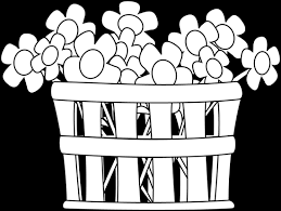 Let it dry, then trim the excess flush to the edge. Download Graphic Transparent Stock Basket Black And White Clipart Black And White Clip Art Flowers Full Size Png Image Pngkit