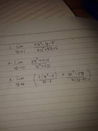 Maka tentukan turunan dari dan. Tentukan Nilai Limit Fungsi Berikut Brainly Co Id