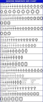 Diamond Size Chart Carat Size Chart On Scale Diamond