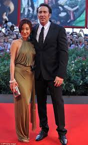 The couple were only married for four days until the actor filed for annulment. You Can T Cage Their Love Actor Nicolas Showers Affection On Wife Alice Kim At Venice Film Festival Nicolas Cage Nicolas Film Festival