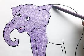 Little elephant with big eyes. Elephant Free Printable Templates Coloring Pages Firstpalette Com