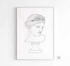 Venus De Milo Line Drawing Line Art Drawings Venus Art Line Drawing