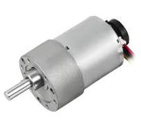 uxcell Gear Motor with Encoder DC 24V 530RPM Gear Ratio 18.8:1 D Shaft  Metal Encoder Gear Motor Silver 37Dx52L mm for Robot RC Model DIY Engine