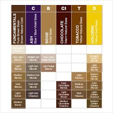 Sample Color Chart Template 25 Free Documents In Pdf Word