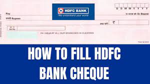 Once you have placed your request, you will get your cheque book delivered to your doorstep. How To Fill Hdfc Bank Cheque How To Fill Cheque Of Hdfc Bank Youtube